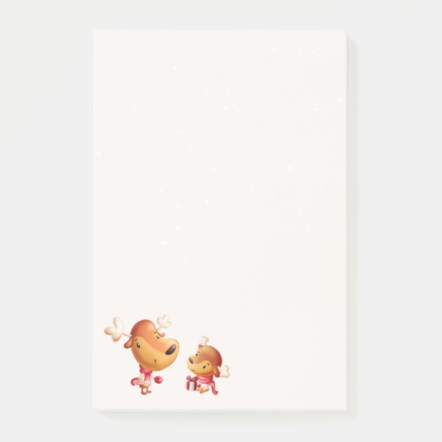 Cute Reindeer Christmas Post-it Block (Framsida)