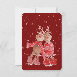 Cute Reindeer Christmas Sweatshirt – Cozy 3D Inbjudningar