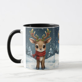 Cute reindeer christmas travel mug for cozy drinks mugg
