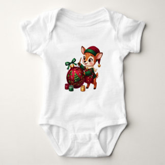 Cute Reindeer Holiday Ornament Painter T Shirt