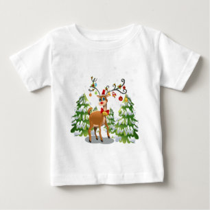 Cute Reindeer i Snö T-shirt