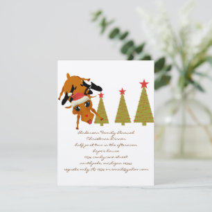 Cute Reindeer Inbjudningar