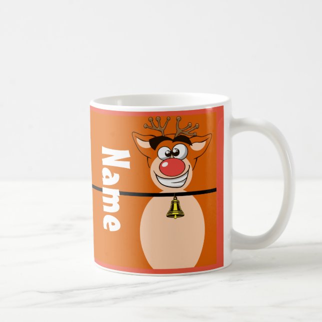 Cute Reindeer jul - Helgdag Coffee Tea Mugg (Höger)