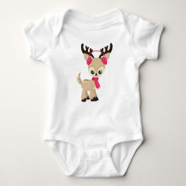 Cute Reindeer, Little Reindeer, Red Scarf T Shirt
