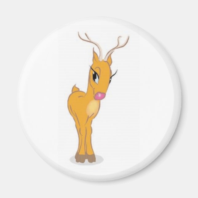 Cute Reindeer Magnet (Framsidan)