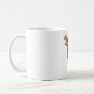 Cute Reindeer med Scarf-jul Kaffemugg