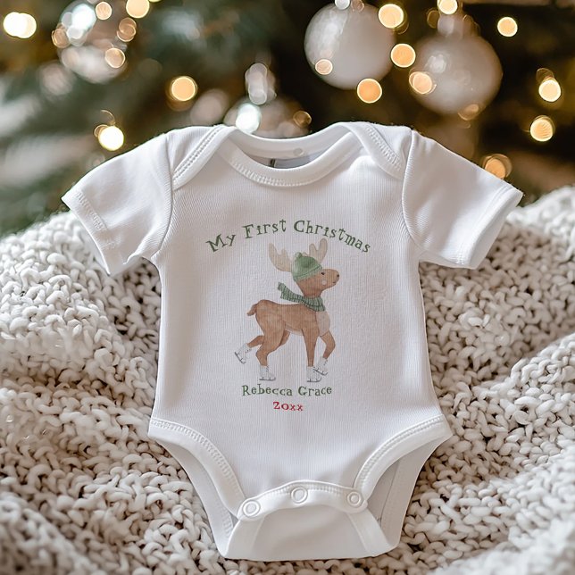 Cute Reindeer Min första jul T Shirt (Skapare uppladdad)