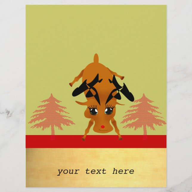 Cute Reindeer Reklamblad (Framsidan)