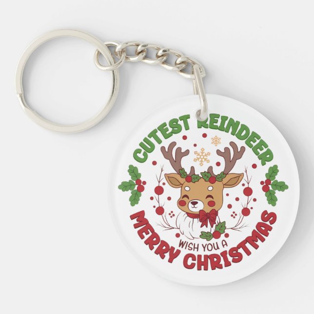 Cute Reindeer Wish You A Merry Christmas (Framsidan)