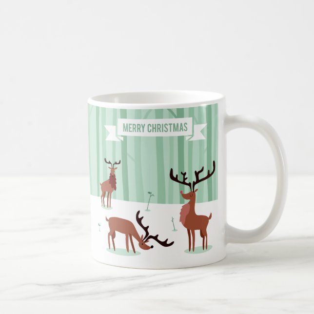 Cute Reindeers jul mugg (Höger)