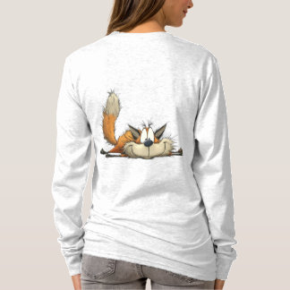 Cute Relaxed Fox Cartoon T Shirt
