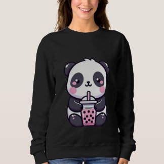 Cute Relaxed Panda Cartoon – Adorable Kawaii Panda T Shirt
