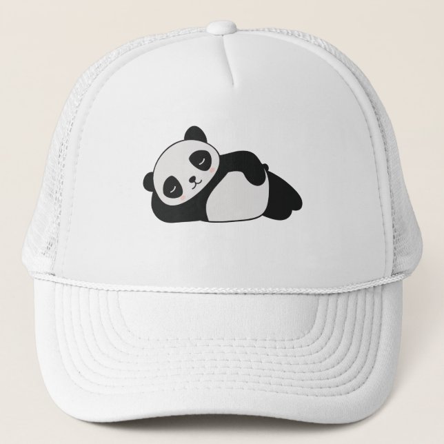 Cute Relaxing Panda Hat Keps (Framsida)