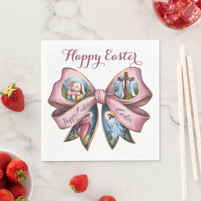 Cute Religious Easter Pappersservett (Insitu)