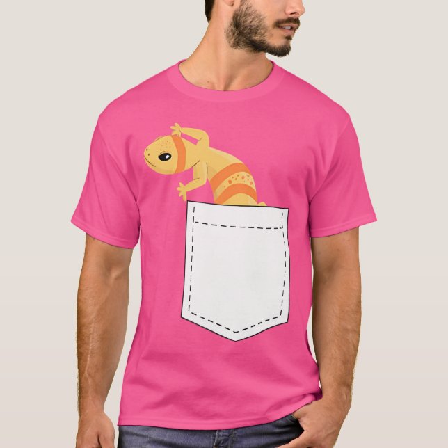 Cute Reptile Funny Leopard Gecko T Shirt (Framsida)