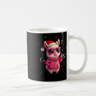 Cute Retro Alpaca jul Bubble Gum Gir Kaffemugg