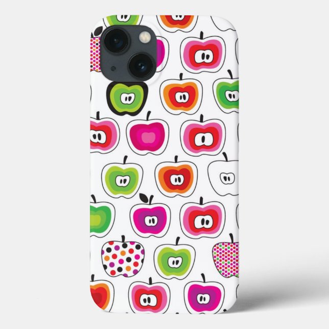 Cute retro apple mönster (Baksida)