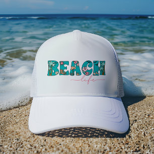 Cute Retro Beach Life Keps