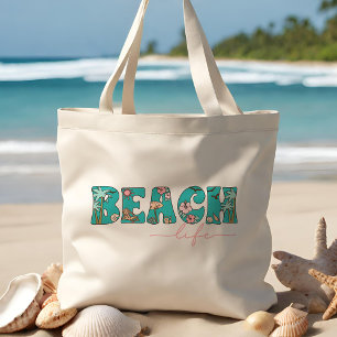 Cute Retro Beach Life Tygkasse