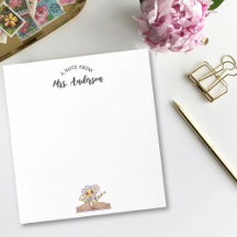 Cute Retro Blommigt Bok Back to school