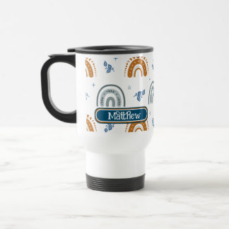 Cute Retro Boho Celestial Mönster Personlig Resemugg