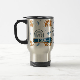 Cute Retro Boho Celestial Mönster Personlig Resemugg