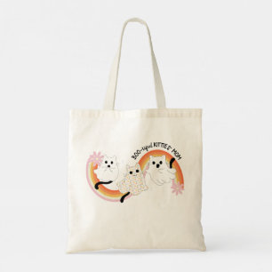 Cute Retro Boo-tiful Ghost Cats Halloween Tygkasse