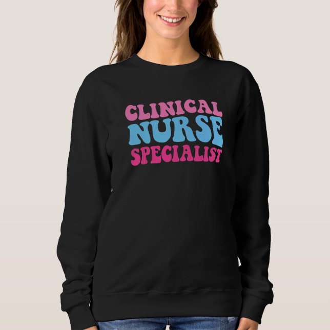 Cute Retro Clinical Nurse Specialist Medical Schoo T Shirt (Framsida)