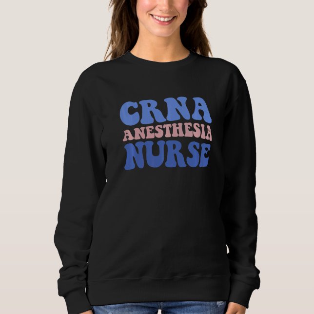 Cute Retro CRNA Anesthesia Nurse Medical School He T Shirt (Framsida)