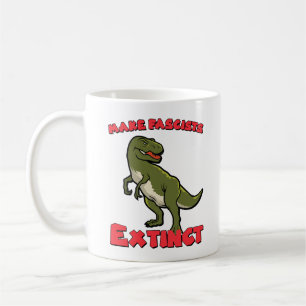 Cute Retro Dinosaur - Utdöda fascister Kaffemugg