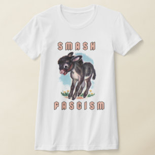 Cute Retro Donkey - Smash Fascism T Shirt
