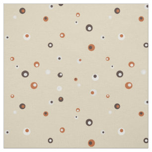 Cute retro-färglös polka dots mönster tyg