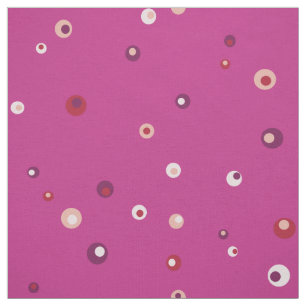 Cute retro-färglös rosa polka dots mönster tyg
