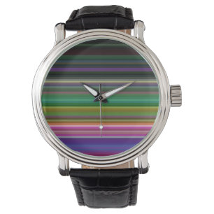 Cute retro-färglöst rand armbandsur