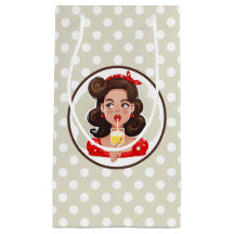 Cute Retro Girl Cocktail Gift Bag