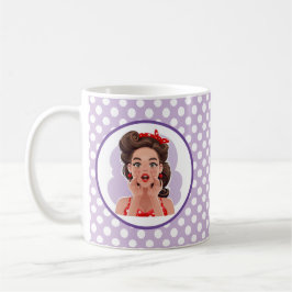 Cute Retro Girl Mugg