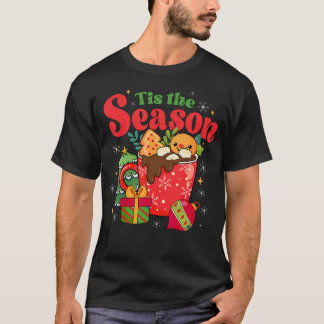 Cute Retro Groovy Tis The Season Hot Cocoa Gingerb T Shirt
