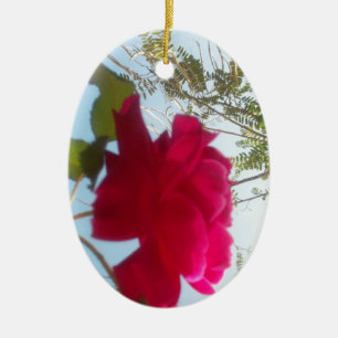 Cute Retro Hakuna Matata Gift Blue Red Grönt HIMLA Julgransprydnad Keramik