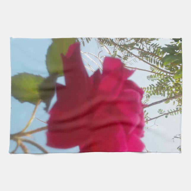 Cute Retro Hakuna Matata Gift Blue Red Grönt HIMLA Kökshandduk (Horisontell)