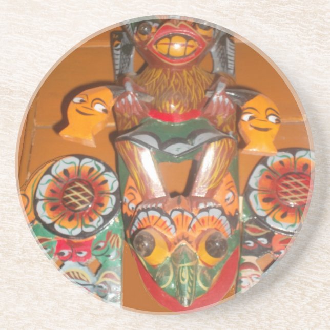 Cute Retro Halloween Bash Hakuna Matata Party Gift Underlägg Sandsten (Framsidan)