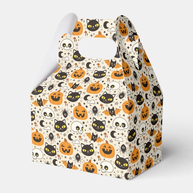 Cute Retro Halloween Mönster Presentaskar (Framsidan Sidan)
