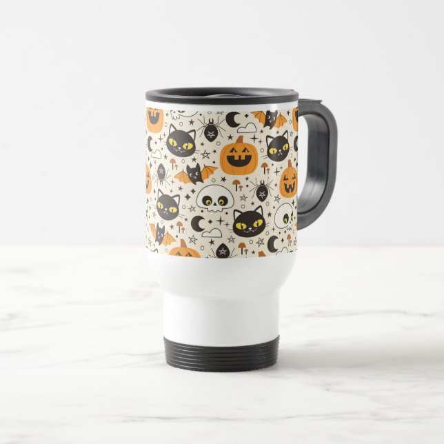 Cute Retro Halloween Mönster Resemugg (Framsida höger)