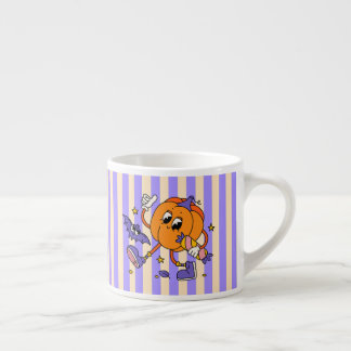 Cute Retro Halloween Pumpkin Espressomugg