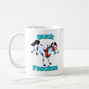 Cute Retro Horse - Buck Fascism Kaffemugg