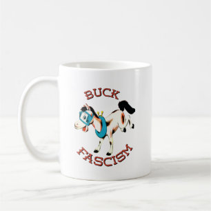 Cute Retro Horse - Buck Fascism Kaffemugg