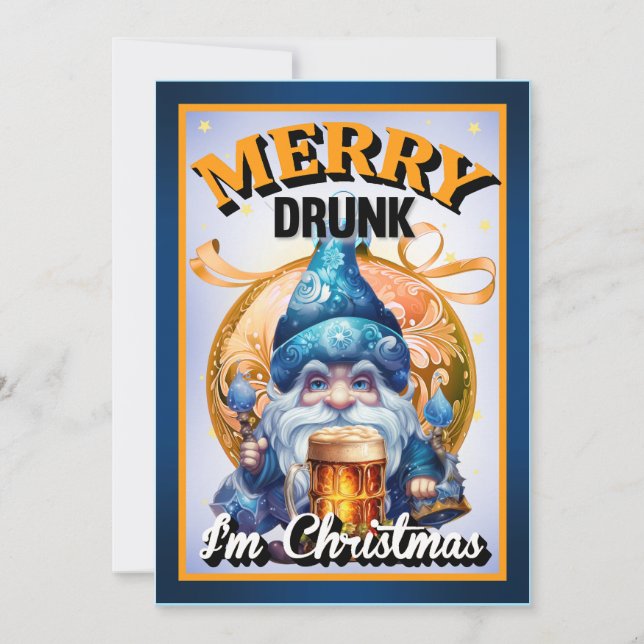 Cute Retro-jul Tack Kort (Framsida)