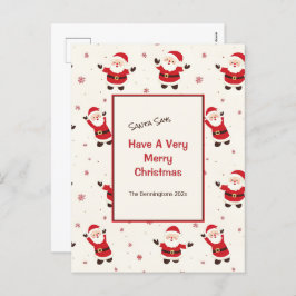 Cute Retro juljulvykort Helg Vykort