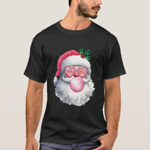 Cute Retro jultomte Bubble Gum Vint T Shirt