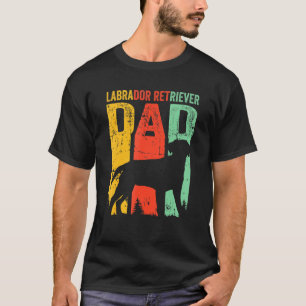 Cute Retro Lab Labrador Retriever Hund Pet Pappa T Shirt