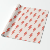 Cute Retro Lightning Bult Rosa Orange Mönster